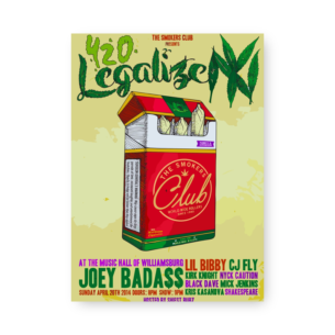 Quadro Decorativo Smokers Club Cartaz 420