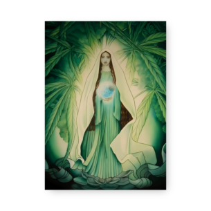 Quadro Decorativo Virgem Maria Natureza Esfera