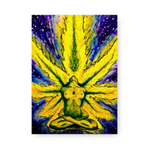 Quadro Decorativo Corpo Meditacao Aura Colors