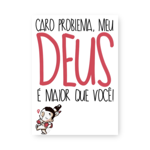 Quadro Decorativo - Deus Maior Que Problema