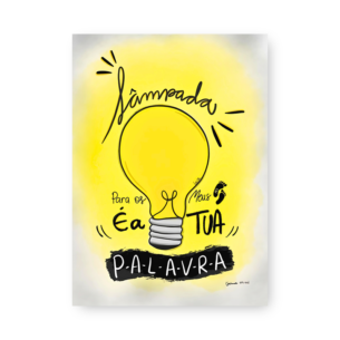 Quadro Decorativo Salmo Lampada Palavra Arte