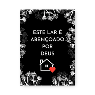 Quadro Decorativo Lar Abencoado Por Deus