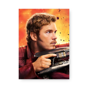 Quadro Decorativo - Marvel Guardioes Galaxia Arma Explosao