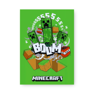 Quadro Decorativo - Minecraft Creeper Explosao Minecraft Verde