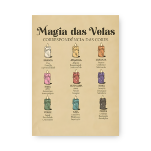 Quadro Decorativo Magia Cores Velas