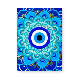Quadro Decorativo Pendente Olho Grego Azul