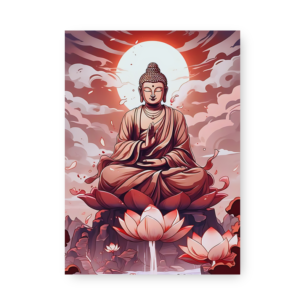 Quadro Decorativo Buda Flor De Lotus
