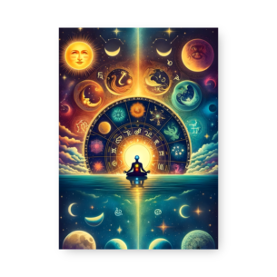 Quadro Decorativo Meditacao Astrologia Universo