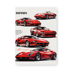 Quadro Decorativo - Ferrari Concepts Anos 90