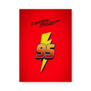 Quadro Decorativo - Lightning Mcqueen Raio 95