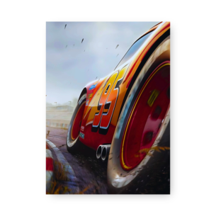 Quadro Decorativo - Relampago Mcqueen Corrida Pista