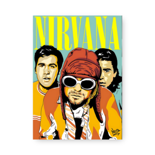 Quadro Decorativo - Nirvana Banda Estilo Retro