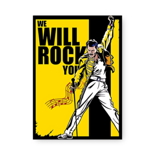 Quadro Decorativo - Cantor Jaqueta Amarela