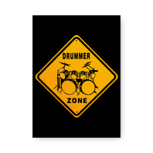 Quadro Decorativo - Bateria Zona Baterista Placa