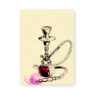 Quadro Decorativo - Narguile Arte Abstrata Colorido