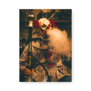 Quadro Decorativo - Palhaco Fumando Narguile