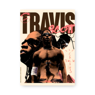 Quadro Decorativo Travis Scott Collage Arte