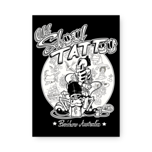 Quadro Decorativo - Skeleton Tatuagem Oldschool