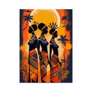 Quadro Decorativo Arte Mulheres Africanas