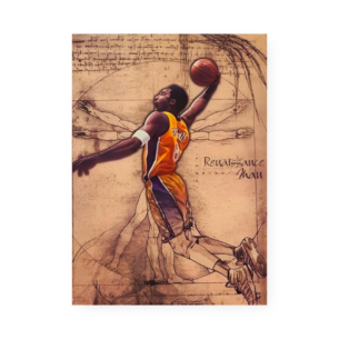 Quadro Decorativo Jogador Basquete Vitruviano