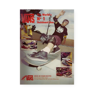 Quadro Decorativo Vans Skatista Propaganda
