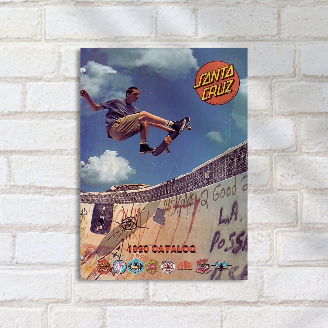Quadro Decorativo Skate Santa Cruz 1990 - Imagem 2