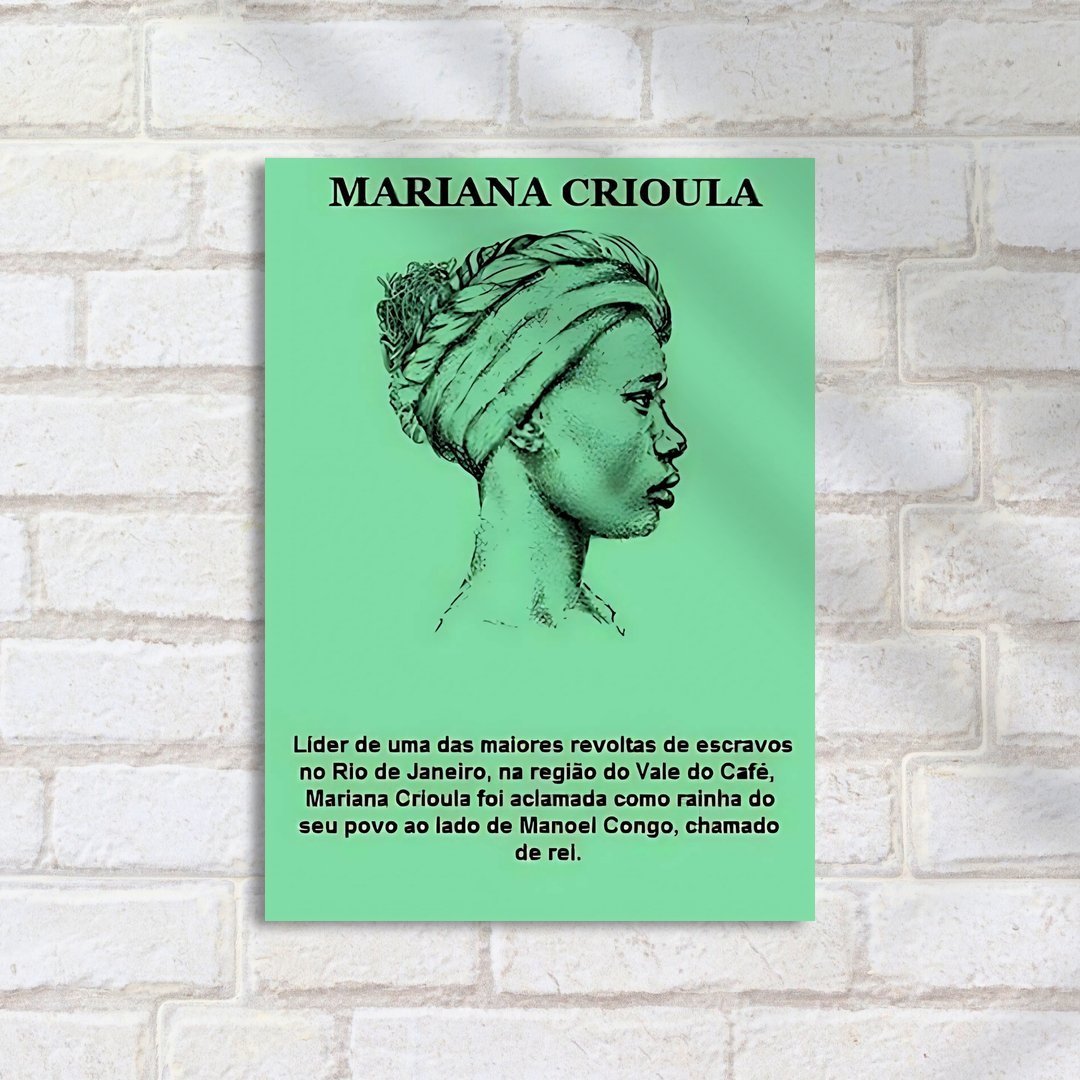 Quadro Decorativo Mariana Crioula Liderança - Imagem 2