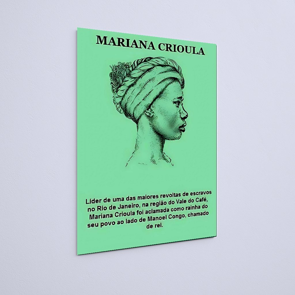 Quadro Decorativo Mariana Crioula Liderança - Imagem 3