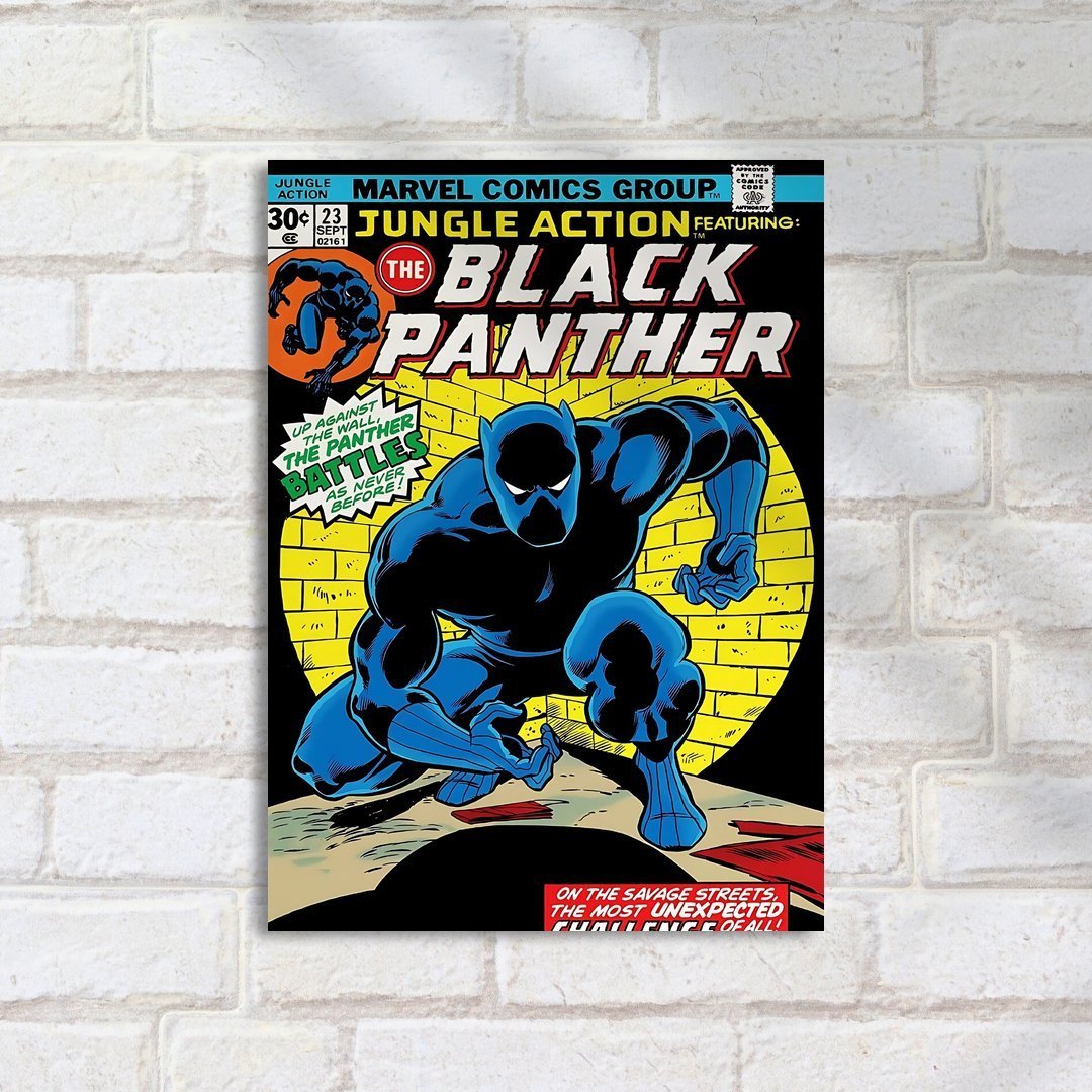 Quadro Decorativo Pantera Negra Capa Comic - Imagem 2