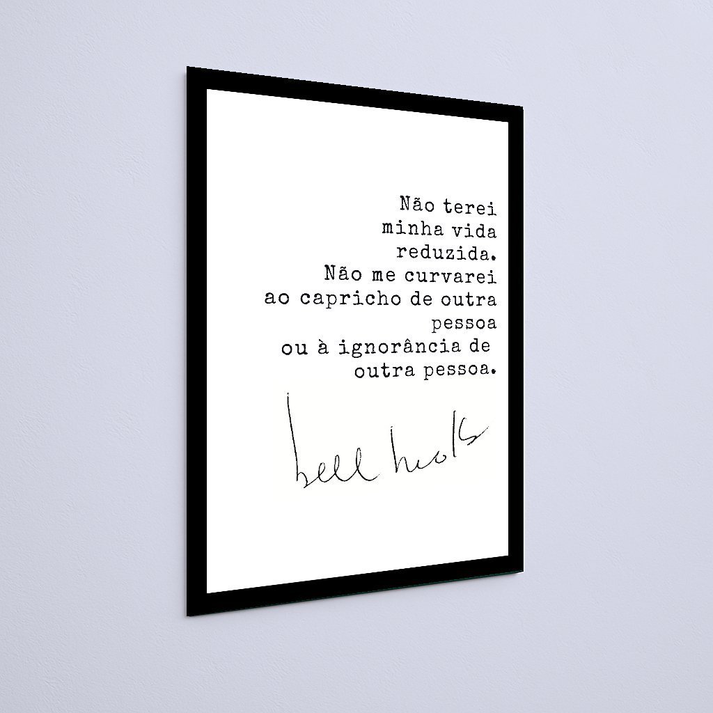 Quadro Decorativo Não Terei Minha Vida Reduzida - Imagem 3