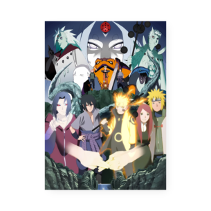 Quadro Decorativo Naruto Personagens Reunidos Anime