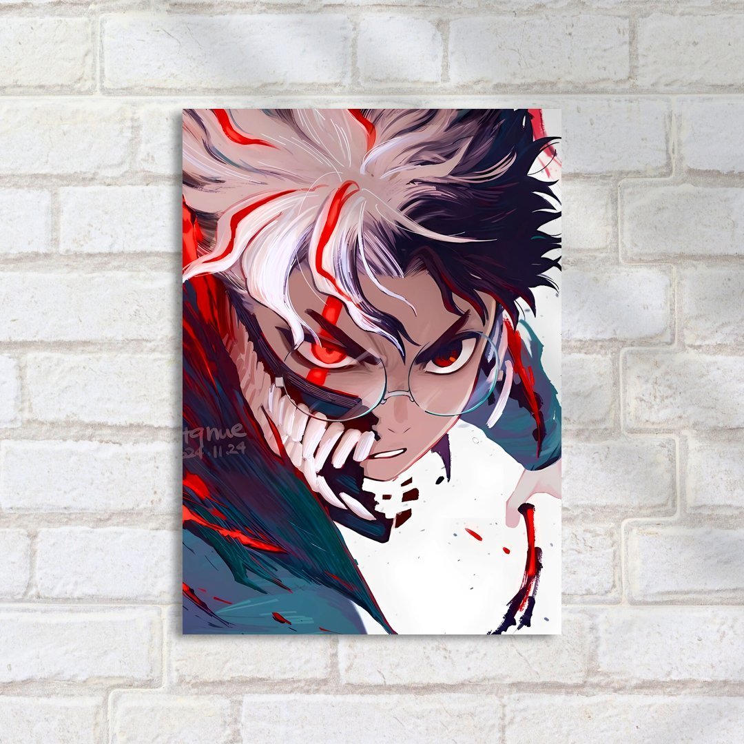 Quadro Decorativo Bakugo Artístico Transformação Demoníaca - Imagem 2