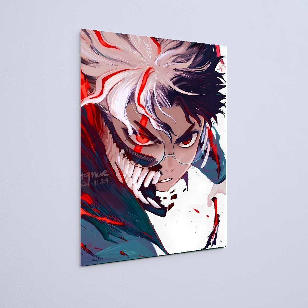 Quadro Decorativo Bakugo Artístico Transformação Demoníaca - Imagem 3