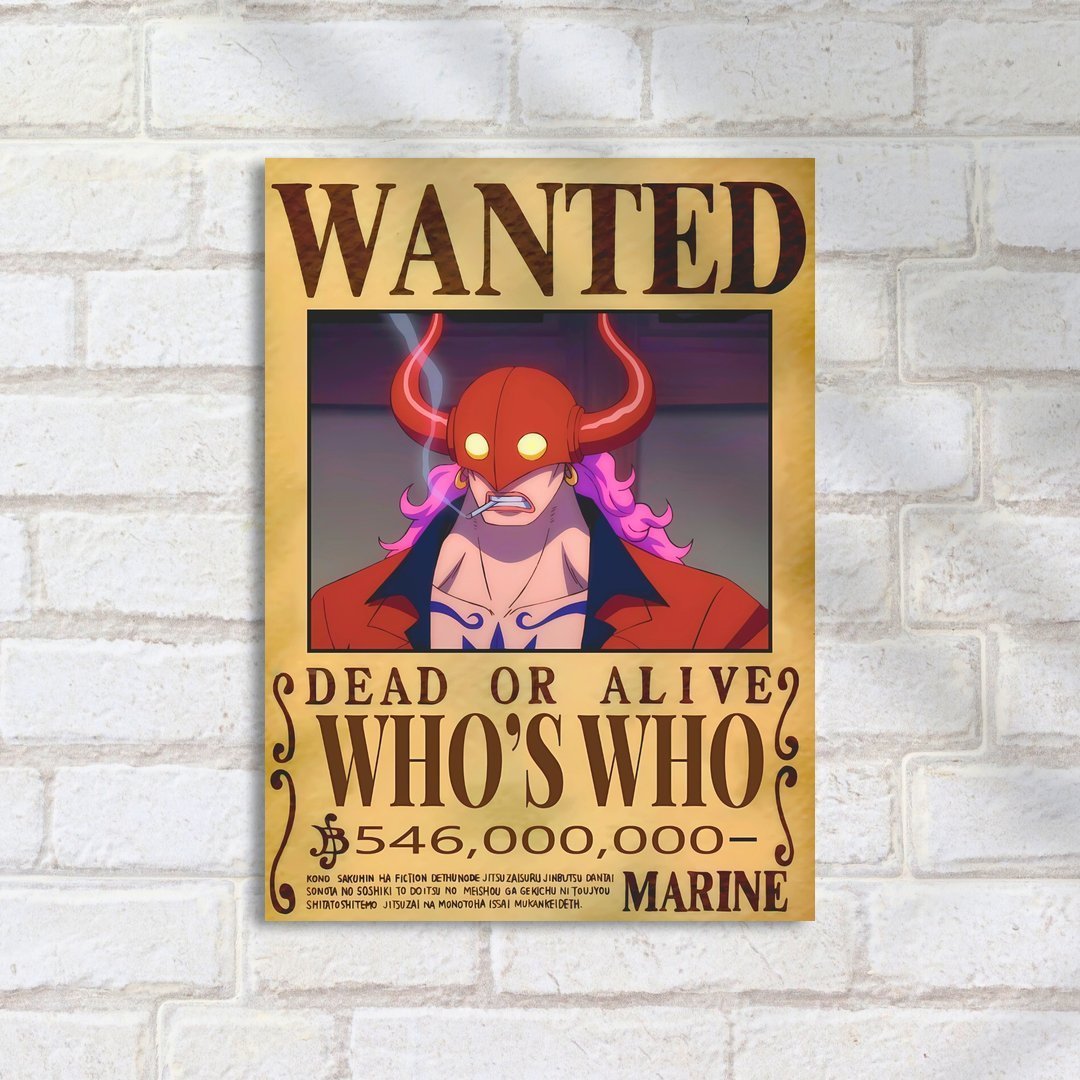 Quadro Decorativo One Piece Whos Who Poster Recompensa - Imagem 2