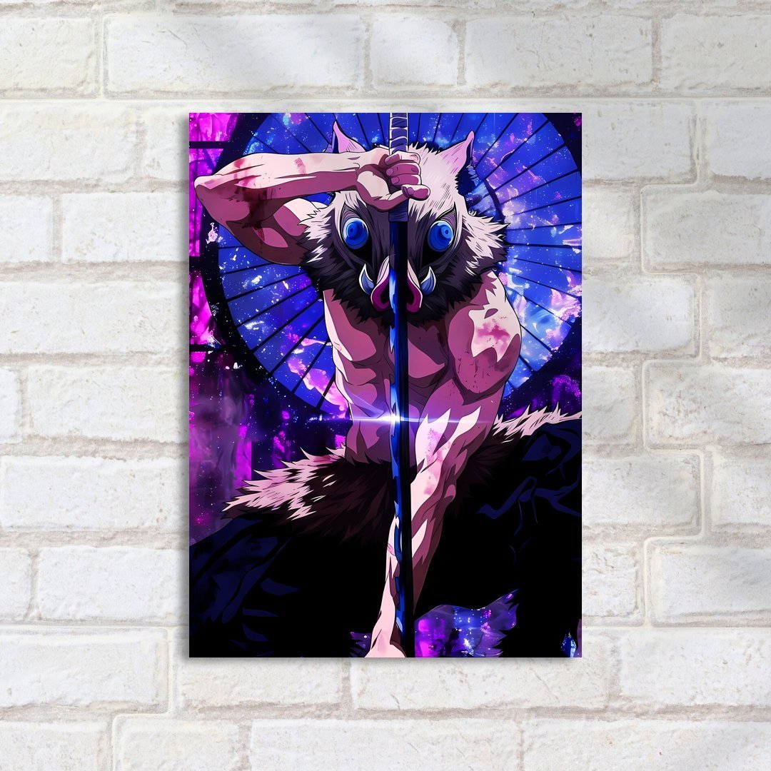 Quadro Decorativo Demon Slayer Inosuke Kimetsu No Yaiba Demon Slayer - Imagem 2