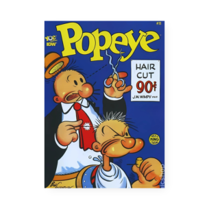 Quadro Decorativo Popeye Corte Cabelo Barbearia