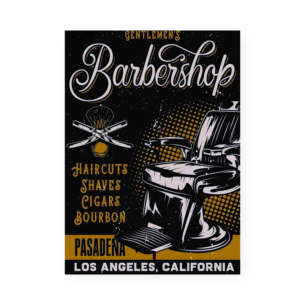 Quadro Decorativo Gentlemens Barbershop Poster