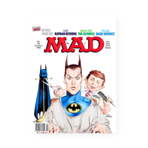 Quadro Decorativo Batman Corte Cabelo Mad
