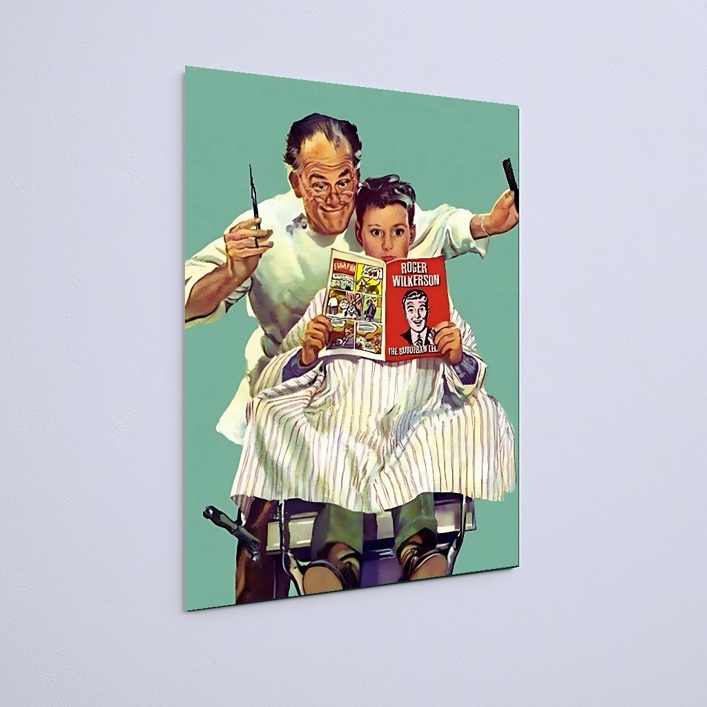 Quadro Decorativo Barbeiro Menino Revista Comica - Imagem 3