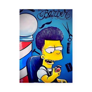 Quadro Decorativo Bart Cabelo Barbearia