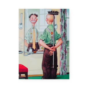 Quadro Decorativo Homem Reflexo Cabeca Varrida