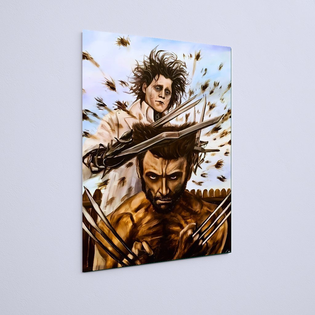 Quadro Decorativo Edward Maos Tesoura Wolverine - Imagem 3
