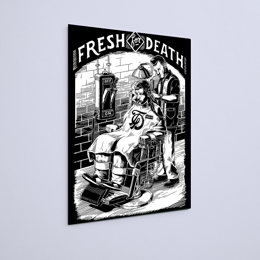 Quadro Decorativo Barbearia Vintage Ilustracao Arte - Imagem 3
