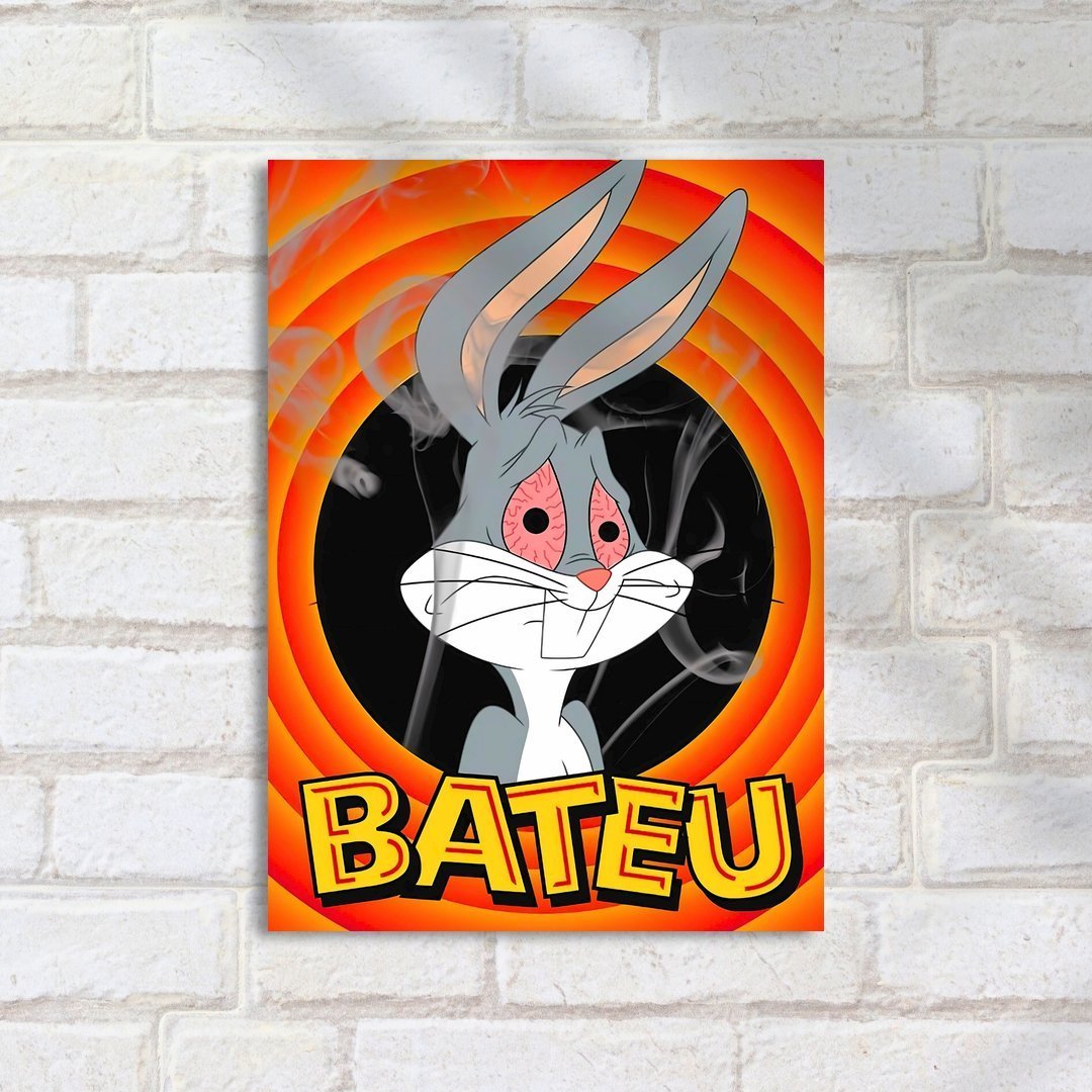 Quadro Decorativo Bugs Bunny Olhos Vermelhos - Imagem 2