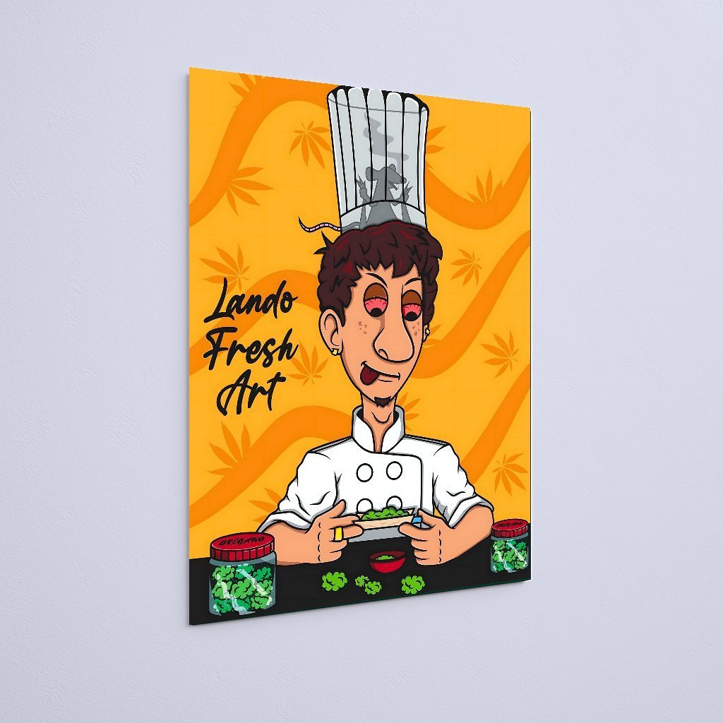 Quadro Decorativo Chefe Fumando Orégano - Imagem 3
