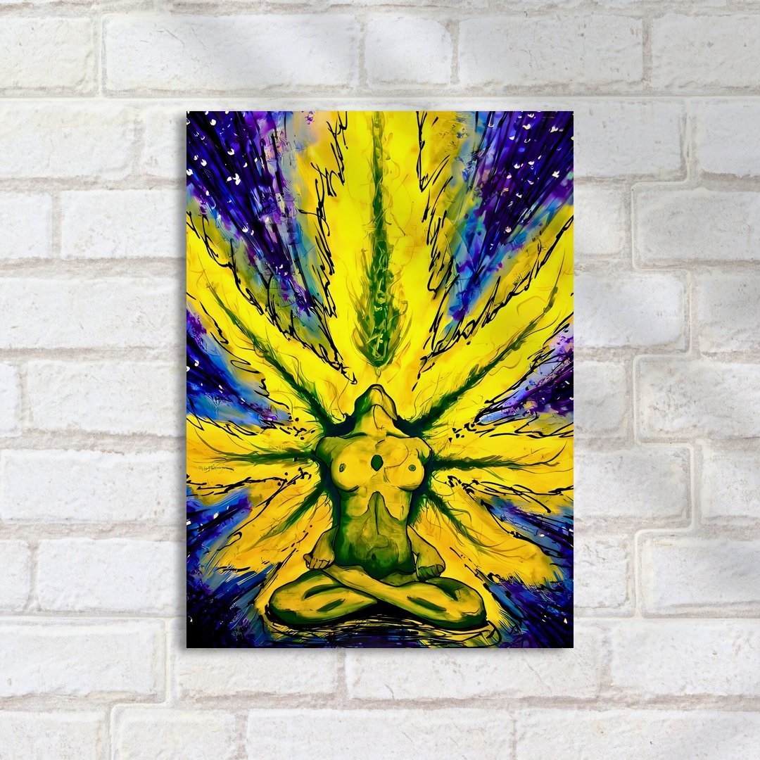 Quadro Decorativo Corpo Meditacao Aura Colors - Imagem 2