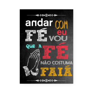 Quadro Decorativo Andar Com Fe Faia