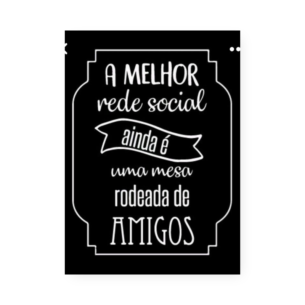 Quadro Decorativo Mesa Rodeada De Amigos