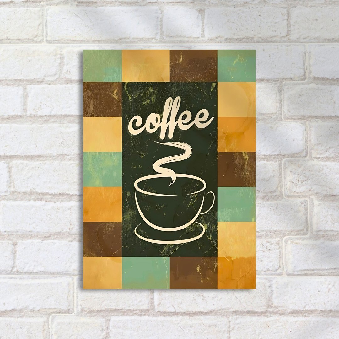 Quadro Decorativo Coffee Xicara Vintage - Imagem 2
