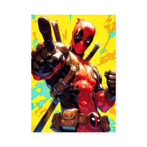 Quadro Decorativo Marvel Deadpool Acao Humoristicamente